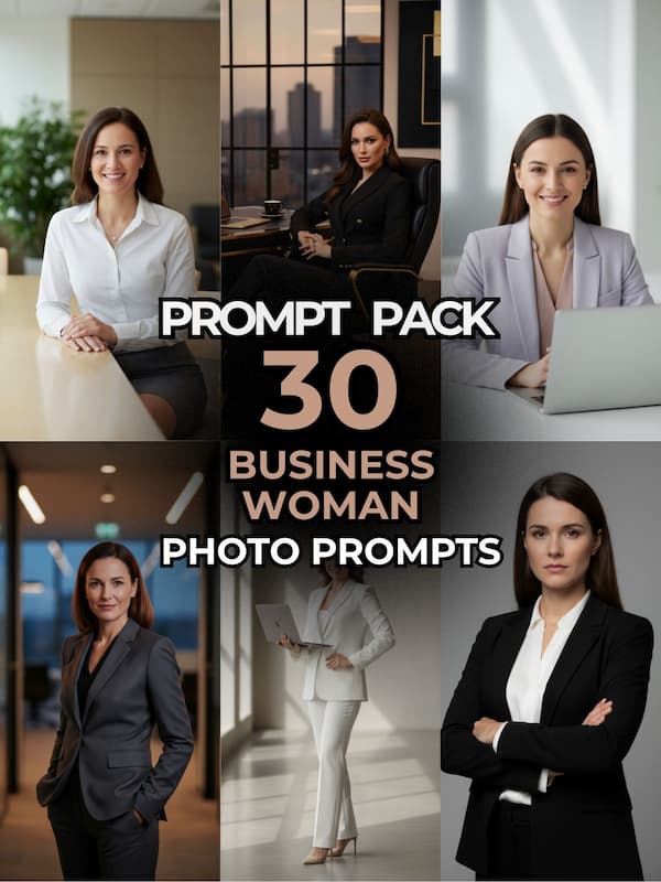 30 Business Woman Photo Prompts 30 Business Woman Photo Prompts
