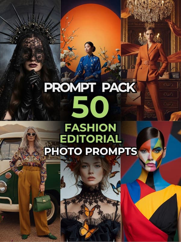 50 High-Fashion Editorial Prompts Vol.2 50 High-Fashion Editorial Prompts Vol.2